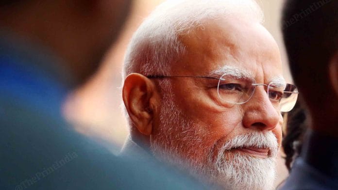 PM Modi at Rashtrapati Bhawan | Photo: Praveen Jain | ThePrint