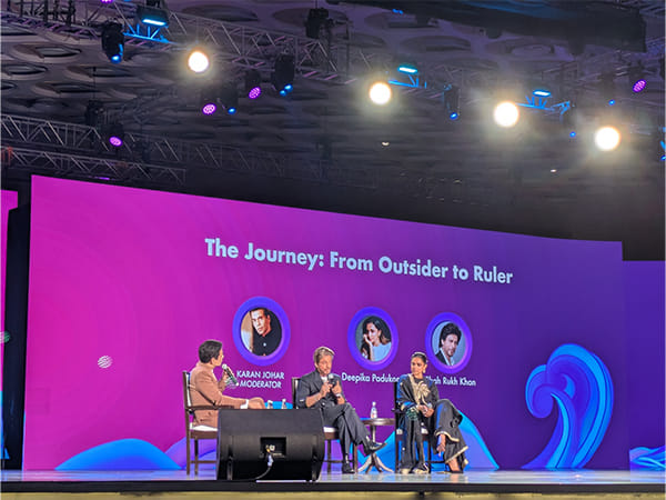 WAVES 2025: SRK opens up about his shy side, reveals he 'hides behind' Deepika Padukone at parties