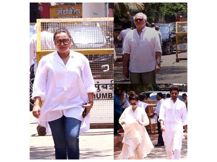 Rani Mukerji, Farhan Akhtar, Boney Kapoor, more B-Town celebs reach Nirmal Kapoor's funeral