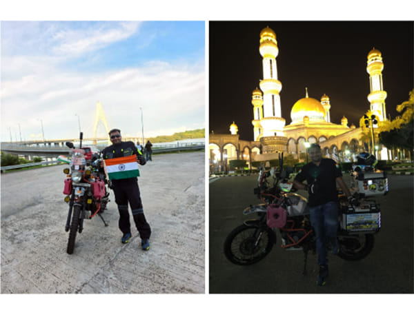 Rider Josh Makes History as First Indian to Enter Brunei by Motorcycle from Andhra Pradesh