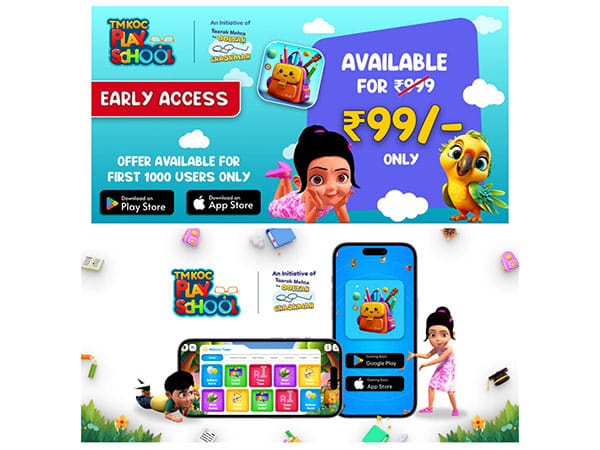 Neela Mediatech announces the early access of its TMKOC PLAYSCHOOL; the gamified education app to first 1000 users at just INR 99/-