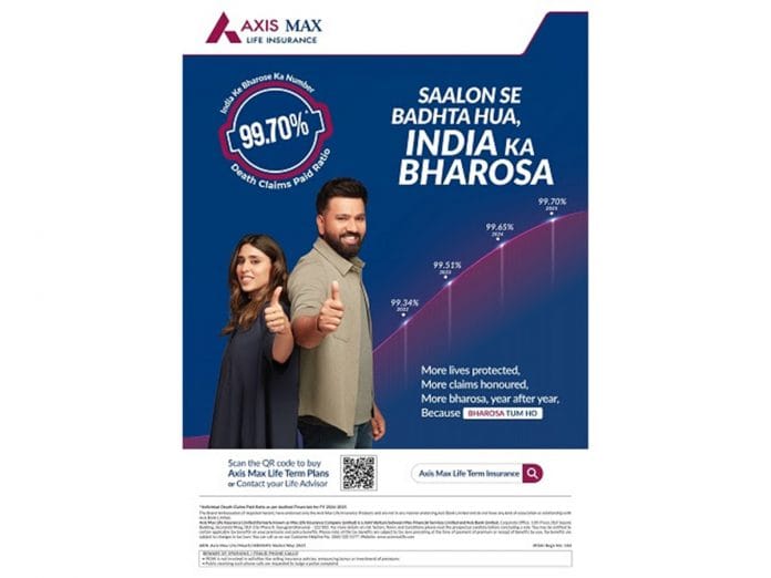 Axis Max Life Achieves Highest-Ever Claims Paid Ratio of 99.70% in FY25; Surpasses 99% Benchmark for Sixth Consecutive Year