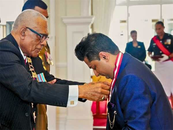 Bollywood singer Sumeet Tappoo awarded Fiji's highest civilian honour for humanitarian work