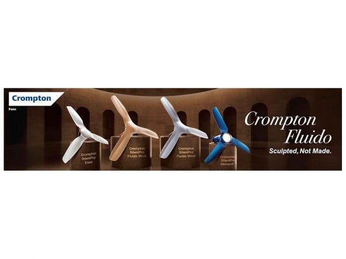 Crompton Celebrates World Interiors Day with its Sculpted Marvel - SilentPro Fluido Series