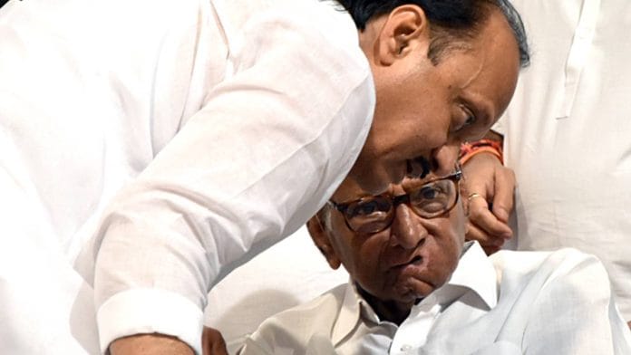 Sharad Pawar and Ajit Pawar | ANI file photo