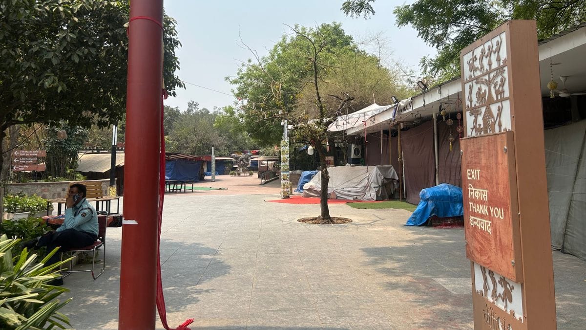 The now sealed compound of Dilli Haat. | Zenaira Bakhsh | ThePrint