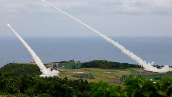 Representational image | The Taiwanese military conducts its first High Mobility Artillery Rocket System (HIMARS) live-fire test launch at the Jiupeng base in Pingtung, Taiwan | Reuters/Ann Wang/File Photo