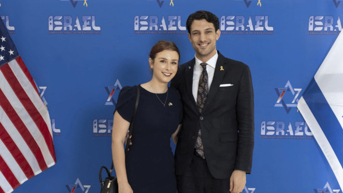 Yaron Lischinsky and Sarah Lynn Milgrim who were shot and killed as they left an event at the Capital Jewish Museum, pose for a picture at an unknown location, in this handout image released by Embassy of Israel to the U.S. on May 22, 2025 | Handout via Reuters