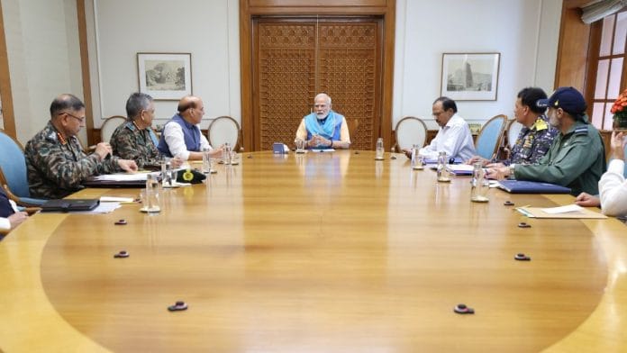 A high level meeting chaired by PM Modi at 7, Lok Kalyan Marg | Photo: X, @PMOIndia