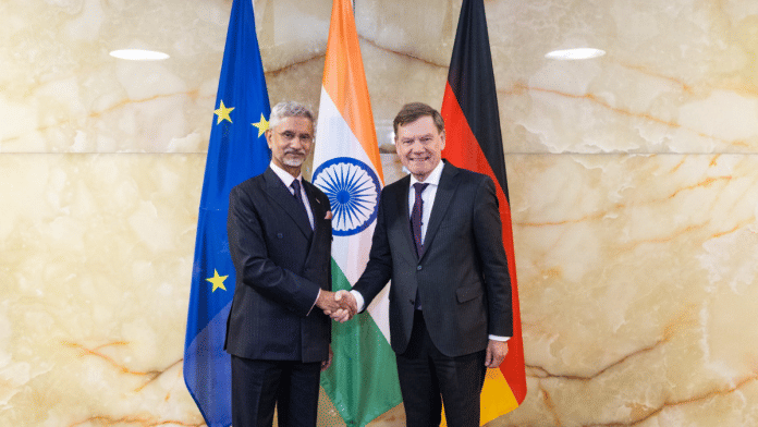 EAM Jaishankar with German Foreign Minister Johann Wadephul in Berlin on Friday, 23 May 2025. | X\@DrSJaishankar