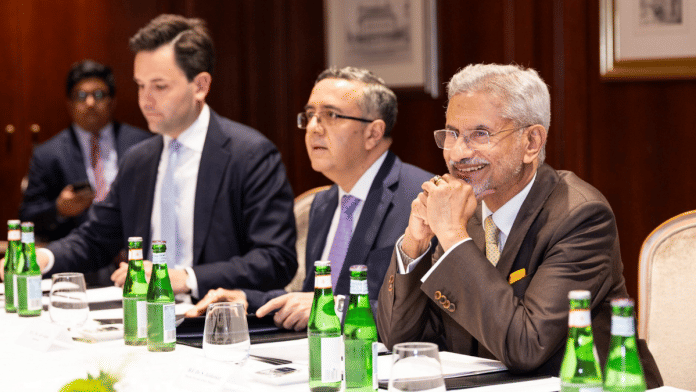 In this image posted by @DrSJaishankar via X on May 22, 2025, Union External Affairs Minister S Jaishankar during an interaction with members of German Bundestag, in Berlin, Germany | PTI