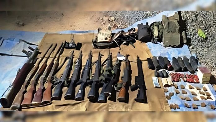 Weapons recovered in the operation | By special arrangement