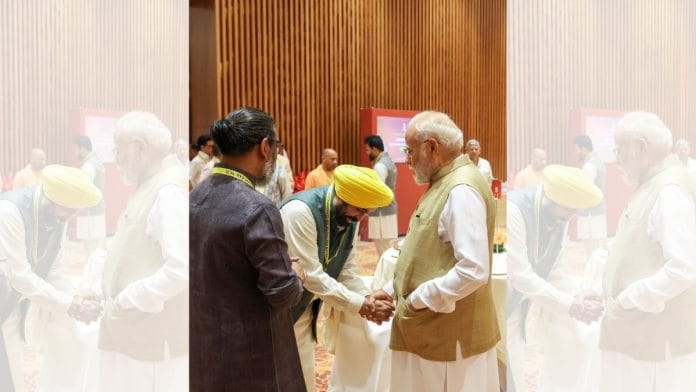 Punjab CM Bhagwant Mann with PM Narendra Modi at NITI Aayog governing council meeting in New Delhi on 24 May, 2025 | ANI