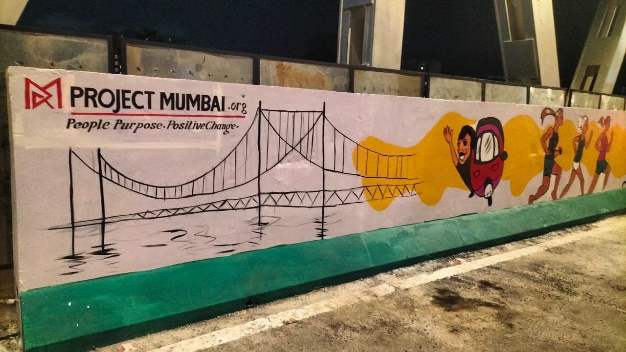 Wall painting done by volunteers under Project Satrangi | By Special Arrangement