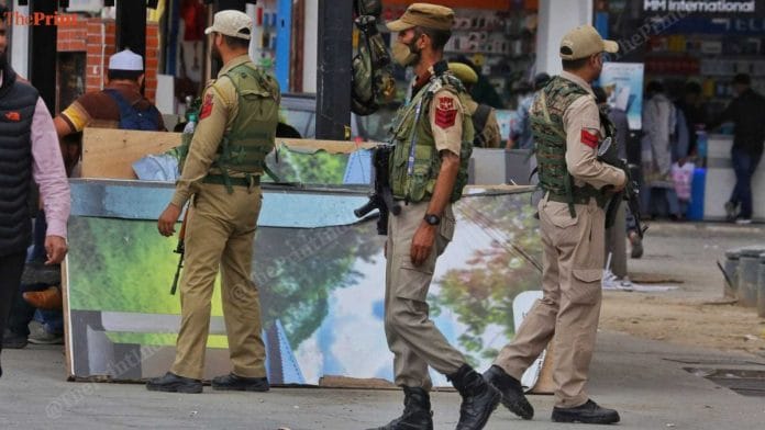 File photo of J&K Police | Praveen Jain | ThePrint