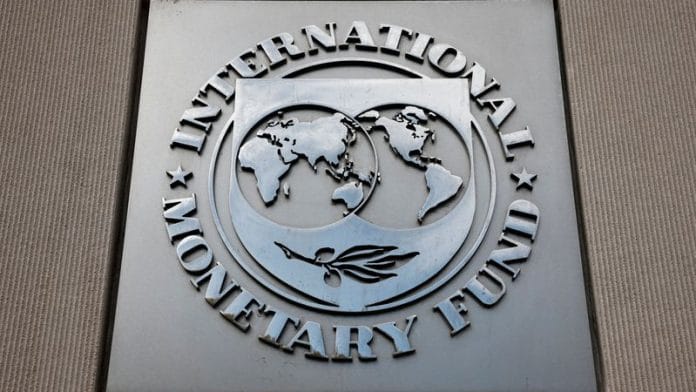 A view of the International Monetary Fund logo at its headquarters in Washington, D.C., U.S., on 24 November 2024. | File Photo | Benoit Tessier | Reuters