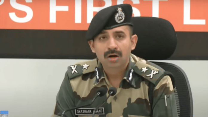 Shashank Anand (BSF IG) at a press conference in Jammu on 27 May 2025. | Screengrab | ThePrint