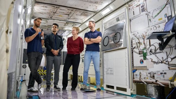 Astronaut Shubhanshu Shukla with his crewmates. | Axiom Space