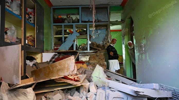 A house damaged by shelling in Surankote in Poonch | Suraj Singh Bisht | ThePrint