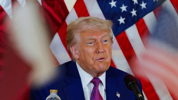 U.S. President Donald Trump speaks during a roundtable discussion in Doha, Qatar, on 15 May 2025. | Brian Snyder | Reuters