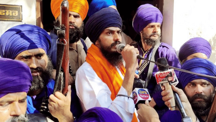 File photo of radical preacher Amritpal Singh | ANI