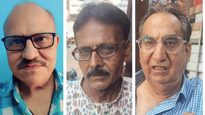 (From left to right) Baloch Hindus Lakshman Das Khatri, Ghanshyam Nagpal, Shravan Nagpal are now settled in Agra as their elders had left Balochistan to escape religious persecution | Amir Qureshi | ThePrint