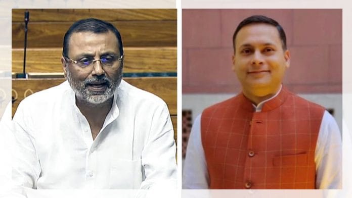 Nishikant Dubey and Amit Malviya | File Photos | ANI