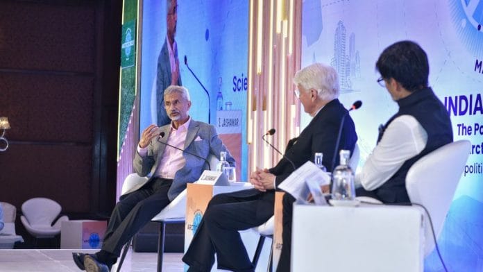 EAM Jaishankar speaking at the Arctic Circle India Forum in Delhi Sunday | X: @DrSJaishankar
