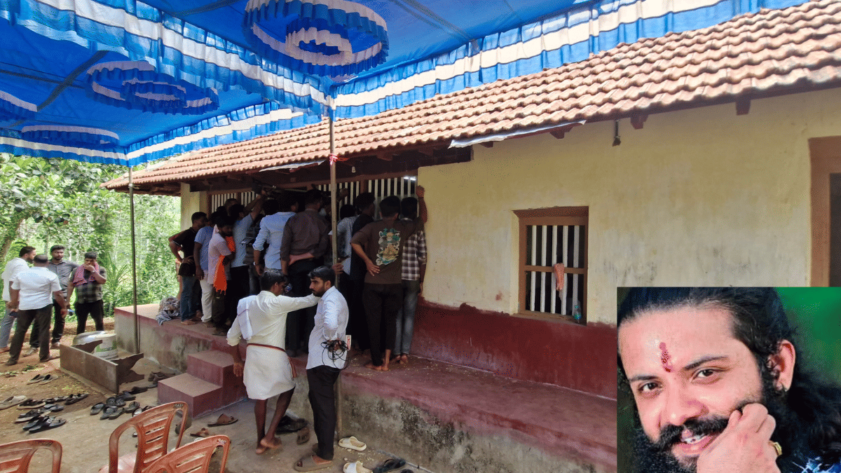 Mourners at Suhas Shetty's ancestral home in Pullimajal. | Sharan Poovanna | ThePrint