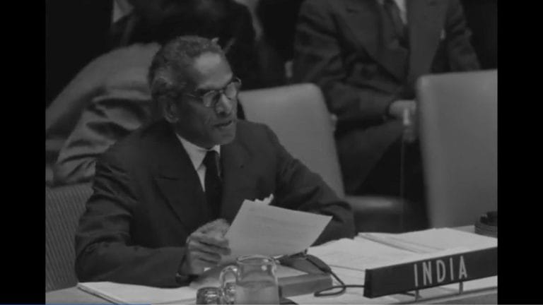 If Pakistan doesn’t halt aggression, India may be compelled to enter Pakistan: VK Menon at UN