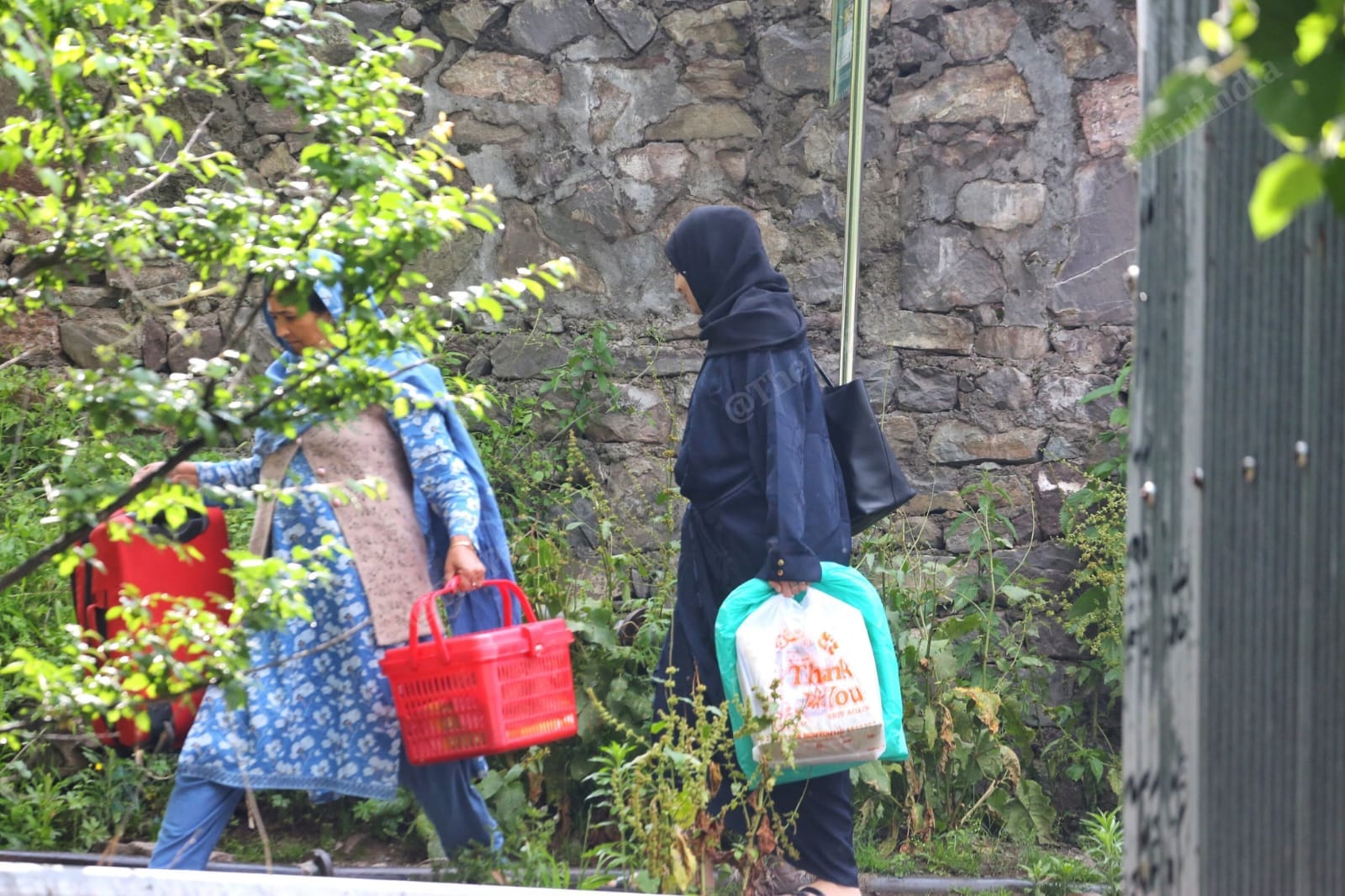 Women returning to their homes in Uri | Photo: Praveen Jain | ThePrint