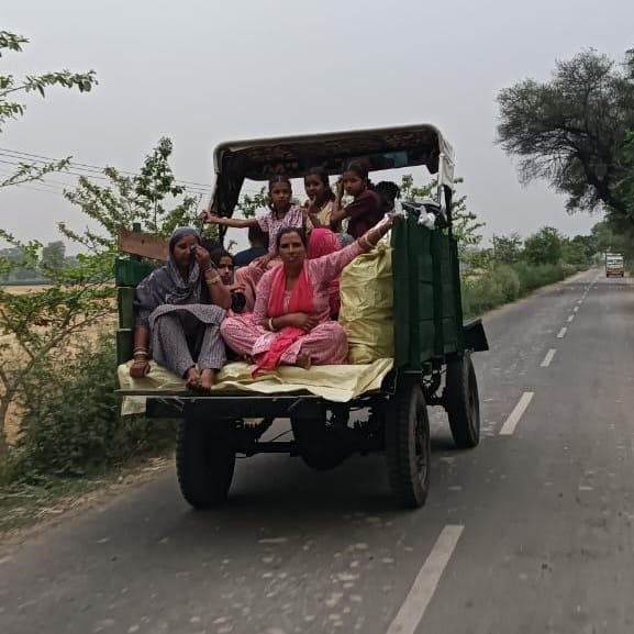 Villagers leave the Hussainiwala area after the attacks started | By Special Arrangement | ThePrint