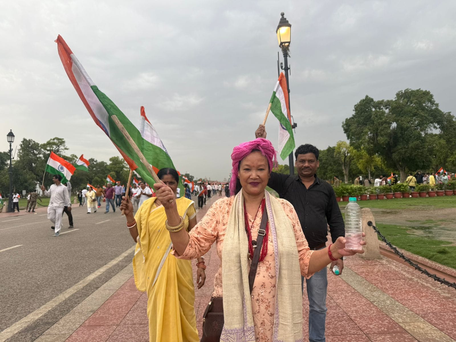 Meyikarga waving the Indian Tricolour | Mrinalini Dhyani | ThePrint