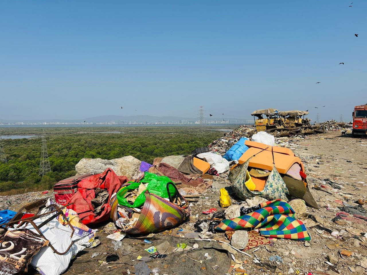 According to BMC data, 600 tonnes of solid waste is dumped at site every day, leading to air pollution and environmental hazards for residents. | Special Arrangement