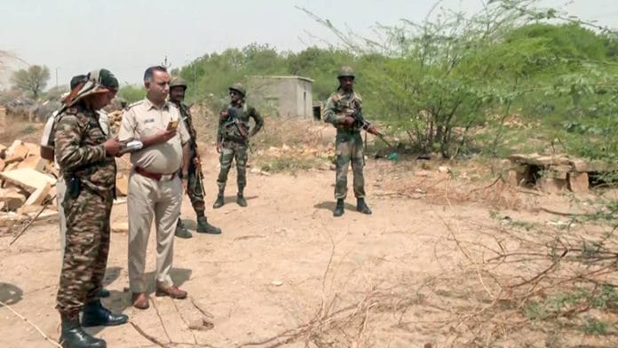Representational image | Army and police personnel in Rajasthan | ANI