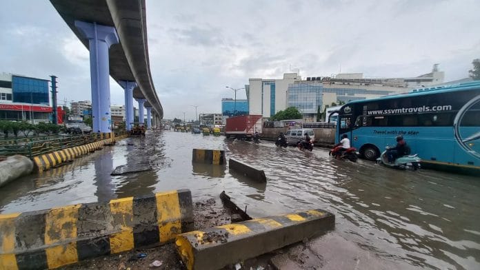 The city's flooded streets after heavy rains | Sharan Poovanna | ThePrint