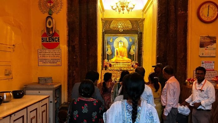 Garbh Grah at the Mahabodhi Temple, Bodh Gaya, Bihar | Jyoti Yadav, ThePrint
