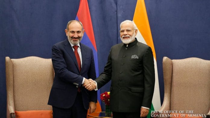 Narendra Modi and Nikol Pashinyan met in New York in 2019 | Press office of government of Armenia