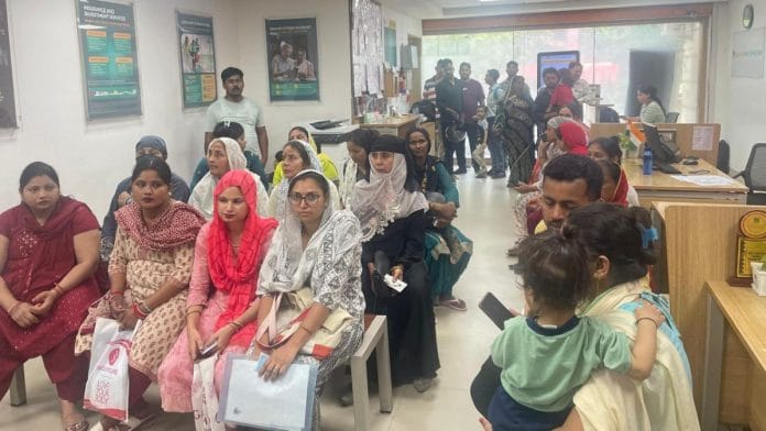 Representational image: People at a bank in Delhi | Udit Hinduja | ThePrint