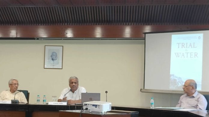 Uttam Sinha (centre), senior fellow at MP-IDSA delivering a lecture on Indus Waters Treaty at Delhi's PM Museum