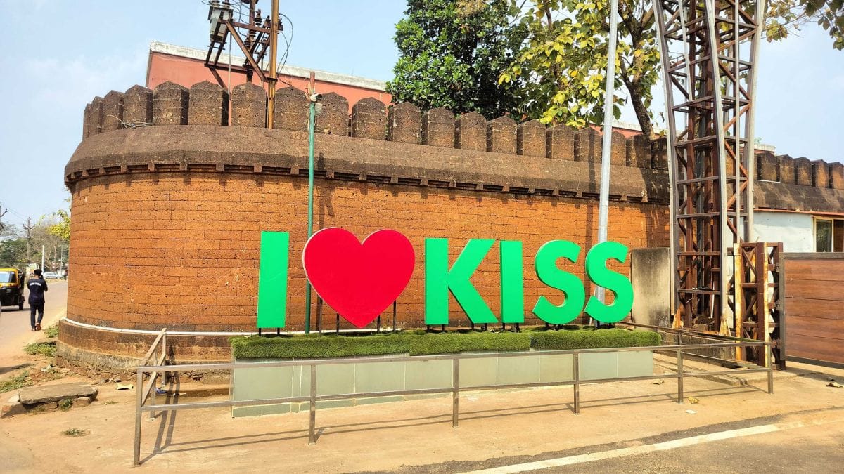 KISS display right outside the campus. It houses more than 30,000 tribal children | Shubhangi Misra, ThePrint
