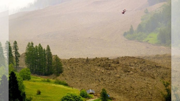 Drone image of Blatten, shared by Swiss President Karin Keller-Sutter | Source: X/@keller_sutter