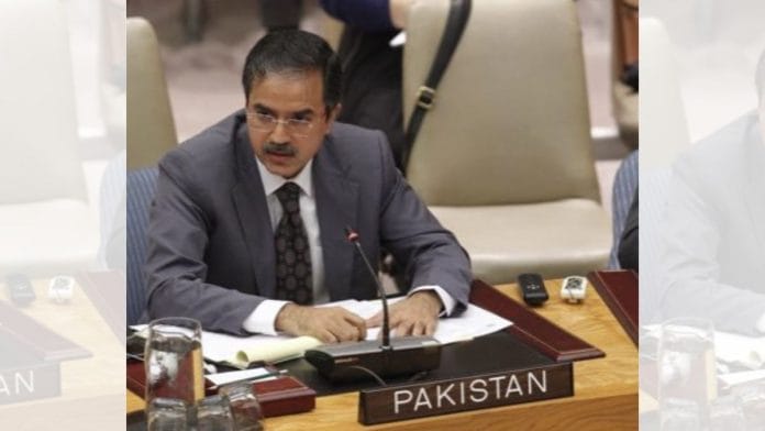Pakistan’s permanent representative to the UN Asim Iftikhar Ahmad | File Photo | X/@Asimiahmad