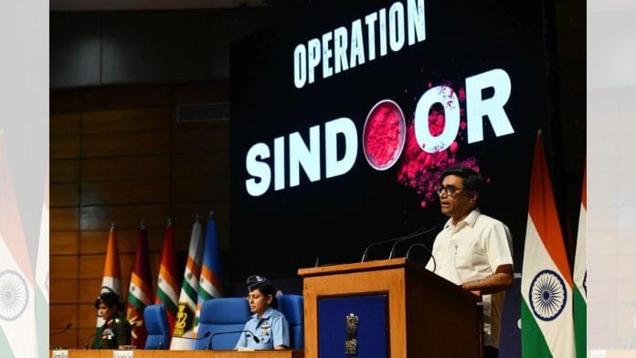 Foreign Secretary Vikram Misri at one of the Operation Sindoor briefings | Praveen Jain | ThePrint