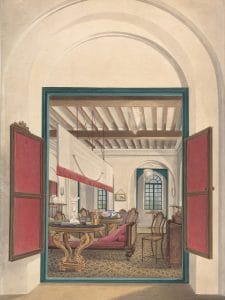 English interior in India; c. 1825;<br />Watercolour: 36.2 x 25.4 cm; The Metropolitan Museum of Art, New<br /> York