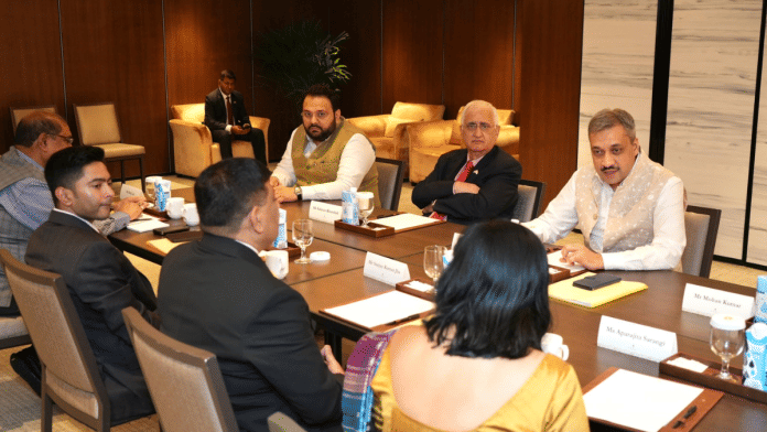 All party delegation with HIgh Commissioner Shilpak Ambule | X@@SanjayJhaBihar