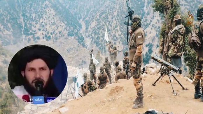 A file photo of Tehreek-e-Taliban fighters & senior Afghan Taliban commander Saeedullah Saeed. | X