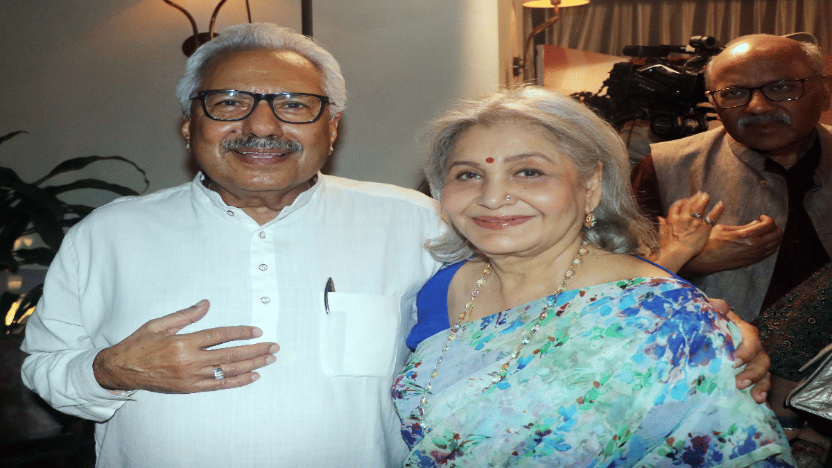 Sunil Alagh, former managing director and chief executive officer of Britannia Industries with wife Maya Alagh