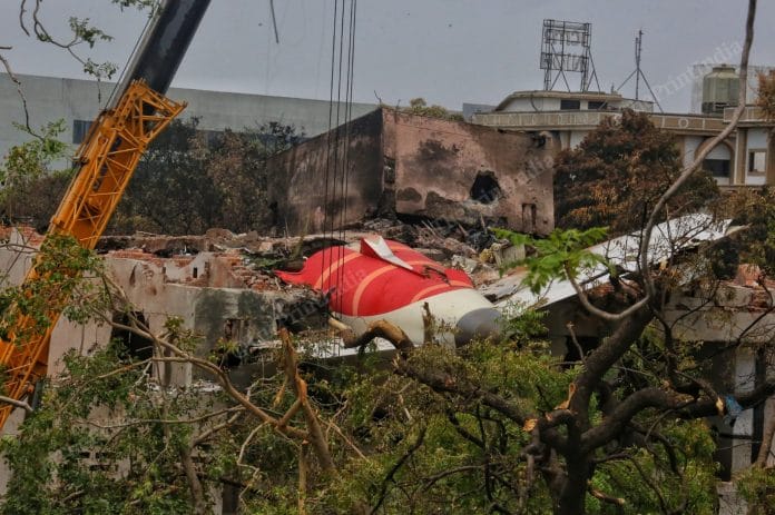 Site of the Air India crash | Praveen Jain | ThePrint