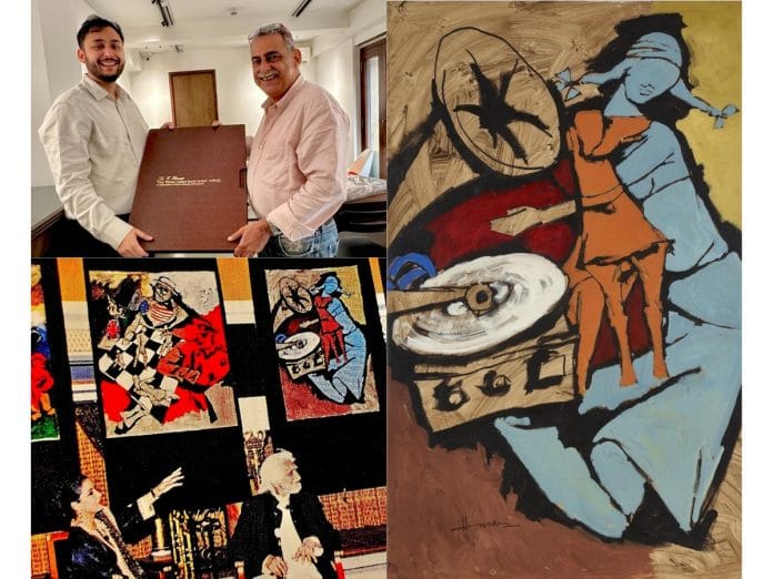 Mumbai Collector Abeer Vivek Abrol Acquires Significant M.F. Husain Painting at Pundole's Auction
